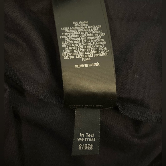 Like new! TED BAKER London Derry Flat Knit Polo Shirt Navy-Size 4 - Picture 8 of 9